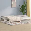 Image de Lit coulissant sans matelas blanc 2x(90x200) cm