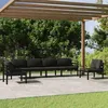 Image de Salon de jardin Vidaxl gris 6 personnes aluminium x 70 x 64.5 cm 6 pieces