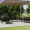 Image de Salon de jardin modulable vidaxl aluminium 6 personnes 6 pieces