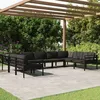 Image de Salon de jardin modulable Vidaxl gris 9 pieces aluminium 70 x 64.5 cm 9 personnes