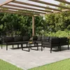 Image de vidaXL Salon de Jardin 9 pcs avec Coussins Mobilier de Patio Ensemble de Meubles de Terrasse Mobilier d'Extérieur Aluminium 3107821