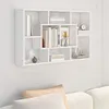 Image de vidaXL Wandschap 85x16x52,5 cm bewerkt hout hoogglans wit801424