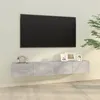 Image de Meubles TV 2 pcs Gris béton 100x30x30 cm Bois d ingénierie