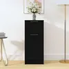 Image de Buffet noir 30x30x70 cm bois d ingénierie