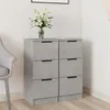 Image de Buffets 2 pcs Gris béton 30x30x70 cm Bois d ingénierie
