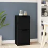 Image de Buffet noir 30x30x70 cm bois d ingénierie