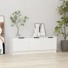 Image de Meuble TV Blanc 102x35x36,5 cm Bois d ingénierie
