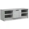 Image de Meuble TV Gris béton 102x35,5x36,5 cm Bois d'ingénierie