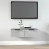 Image de vidaXL Wandkast 68x30x20 cm bewerkt hout betongrijs811398