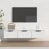 Image de Armoire murale blanc 102x30x20 cm bois d ingénierie