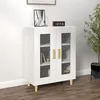 Image de Buffet blanc 69,5x34x90 cm bois d ingénierie