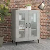 Image de Buffet gris béton 69,5x34x90 cm bois d ingénierie