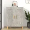 Image de vidaXL Buffet Armoire Latérale Meuble de Rangement Organisateur de Maison Salon Salle de Séjour Intérieur Gris Béton 69,5x34x90 cm Bois d'Ingénierie