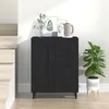 Image de Buffet Noir 69,5x34x90 cm Bois d ingénierie
