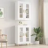 Image de Armoire murale suspendue Blanc 69,5x34x90 cm