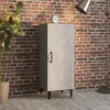 Image de vidaXL Buffet Gris béton 34,5x34x90 cm Bois d'ingénierie812334