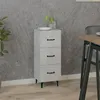 Image de Buffet Gris béton 34,5x34x90 cm Bois d ingénierie