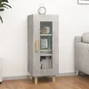 Image de vidaXL Buffet Armoire Latérale Meuble de Rangement Organisateur de Maison Salon Salle de Séjour Intérieur Gris Béton 34,5x34x90 cm Bois d'Ingénierie