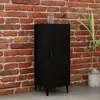 Image de Buffet Noir 34,5x34x90 cm Bois d ingénierie