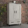 Image de vidaXL Buffet haut Gris béton 70x31x115 cm Bois d'ingénierie812577