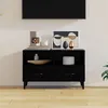 Image de Meuble TV Noir 80x36x50 cm Bois d ingénierie