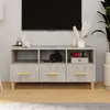 Image de vidaXL Meuble TV gris béton 102x36x50 cm bois d'ingénierie812604