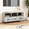 Image de vidaXL Meuble TV Gris béton 102x35x50 cm Bois d'ingénierie812613