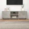Image de Meuble TV Gris béton 150x30x50 cm Bois d ingénierie