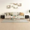 Image de vidaXL Tables basses 2 pcs noir 50x50x40 cm bois d'ingénierie812711