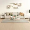 Image de Tables basses 2 pcs blanc brillant 50x50x40cm bois d ingénierie