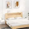 Image de Tables de chevet murales 2 pcs blanc 35x35x20 cm