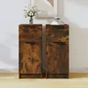 Image de Buffets 2 pcs Chêne fumé 30x30x70 cm Bois d ingénierie