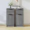 Image de Buffets 2 pcs Sonoma gris 30x30x70 cm Bois d ingénierie