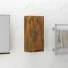 Image de Armoire de salle de bain murale Chêne fumé 32x20x67 cm