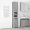 Image de Armoire de bain Sonoma gris 32x34x188,5 cm Bois d ingénierie