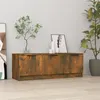 Image de vidaXL Meuble TV Chêne fumé 102x35x36,5 cm Bois d'ingénierie817081
