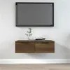 Image de vidaXL Wandkast 68x30x20 cm bewerkt hout bruin eikenkleur817095