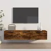 Image de Armoire murale Chêne fumé 102x30x20 cm Bois d ingénierie