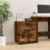 Image de Classeur mobile avec roues Chêne fumé 45x38x54 cm Bois