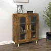 Image de Buffet chêne fumé 69,5x34x90 cm bois d ingénierie
