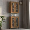 Image de vidaXL Armoire murale suspendue Chêne marron 69,5x34x90 cm817392
