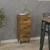 Image de vidaXL Buffet Chêne fumé 34,5x34x90 cm Bois d'ingénierie817411