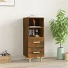 Image de vidaXL Buffet Chêne fumé 34,5x34x90 cm Bois d'ingénierie817414