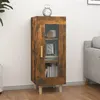 Image de vidaXL Buffet Chêne fumé 34,5x34x90 cm Bois d'ingénierie817426