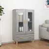 Image de Buffet Sonoma gris 70x31x115 cm Bois d ingénierie