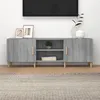 Image de vidaXL Tv-meubel 150x30x50 cm bewerkt hout grijs sonoma eikenkleurig817502