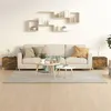 Image de vidaXL Tables basses 2 pcs chêne fumé 50x50x40 cm bois d'ingénierie817532