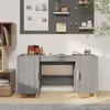 Image de vidaXL Bureau Sonoma gris 140x50x75 cm Bois d'ingénierie