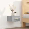 Image de Table de chevet murale sonoma gris 35x35x20 cm