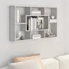 Image de vidaXL Wandschap 85x16x52,5 cm bewerkt hout grijs sonoma eikenkleur820461